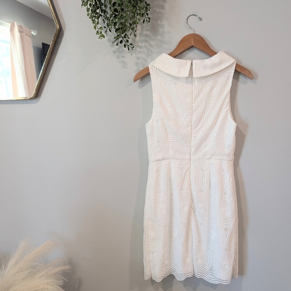 Trina Turk White Textured Mini Dress Size 2 - Picture 5 of 10